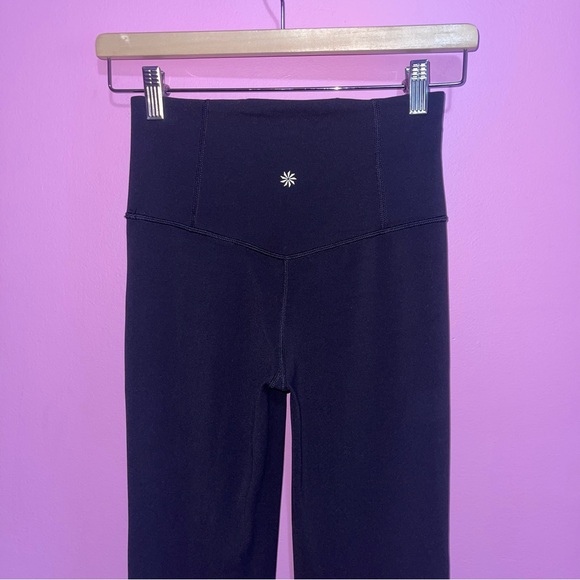 Athleta Leggings Women's Size XS Petite Black Elation Split Flare Pant High Rise - Picture 9 of 12